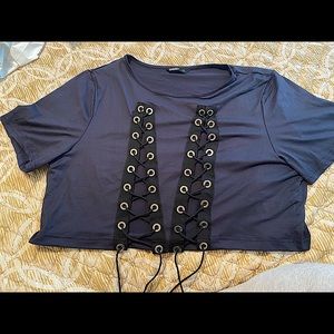 Front Lace Crop🌶🔥